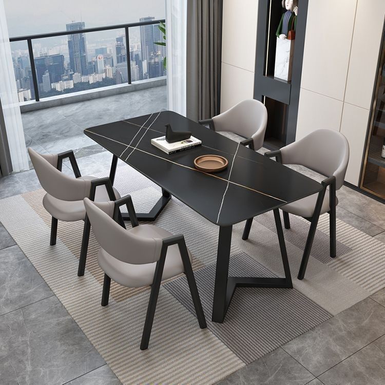 大理石纹岩板商用快餐桌奶茶早餐沙县小吃店面馆长方形餐桌椅组合,淘宝优惠券,粉丝福利购,淘宝优惠卷