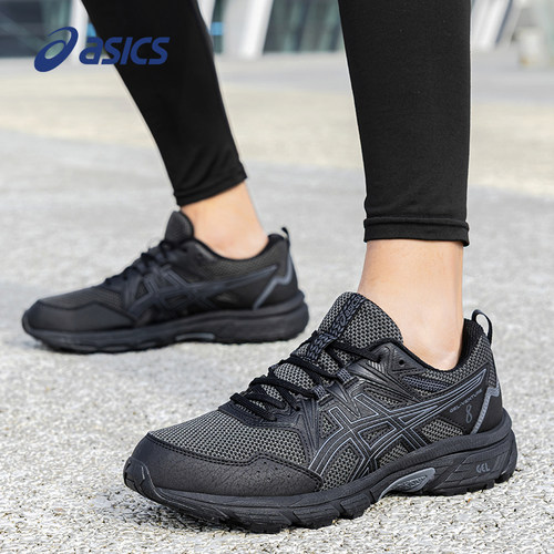 ASICS亚瑟士跑步鞋男鞋VENTURE 8黑武士耐磨徒步越野跑鞋运动鞋男 - 图1