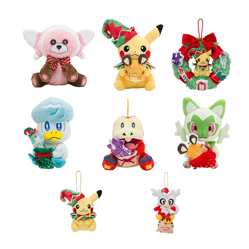 Рождественская плюшевая кукла, подвеска, покемон, 2022