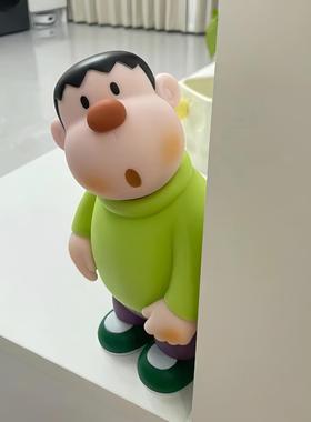 哆啦a梦公仔胖虎歪头车尾