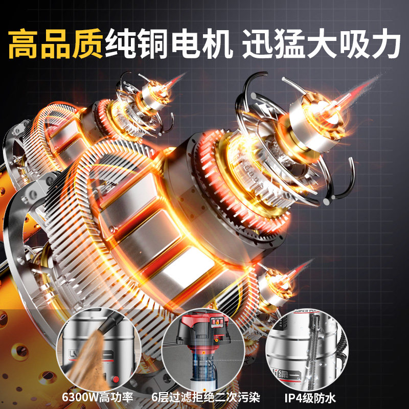 工业用吸尘器大功率工厂用车间粉尘大型强力商用大吸力吸尘机
