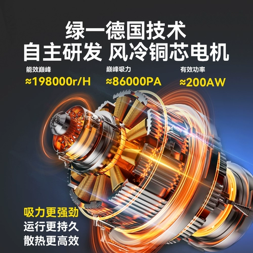 绿一 Мощный пылесос для домашнего использования для автомобиля, высокая мощность