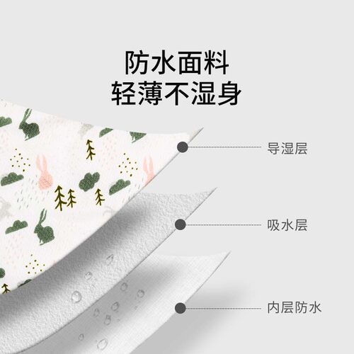 tiny twinkle婴儿棉质纱布围嘴口水巾宝宝防吐奶围兜（3条装） - 图3