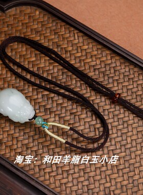 和田玉招财貔貅玉吊坠天然玉石