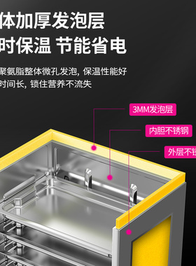 乐创商用糕点蒸箱小型蒸柜蒸饭柜