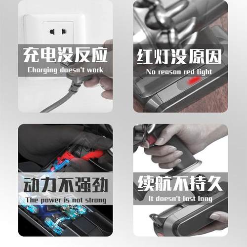 适配Dyson戴森吸尘器电池V6V7V8V10电池DC62SV10更换替代戴森电池 - 图3