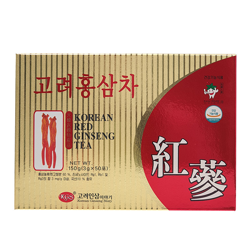 韩国进口kgs高丽红参滋补安神茶 CK保健食品海外高丽参及其制品