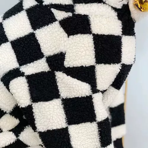 Шахматы, удерживающая тепло бархатная толстовка, подходит для подростков, домашний питомец, увеличенная толщина