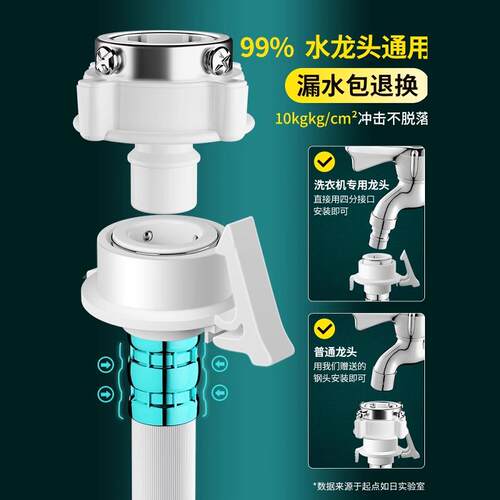 通用全自动洗衣机进水管加长管接水管注水延长软管上水管接头配件 - 图0