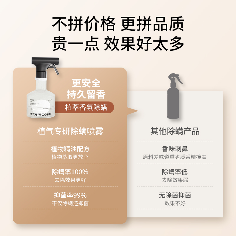 植气专研香氛除螨喷雾床上用免洗祛味除菌抑菌学生宿舍去螨虫