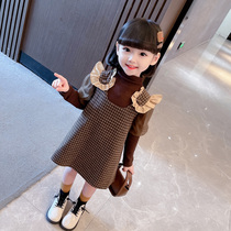Female Baby Braces Dress Spring Dress Foreign Air Korean Version Children Open Spring One-piece Dress 3 To 4 23 45 Year Old Girls Skirt