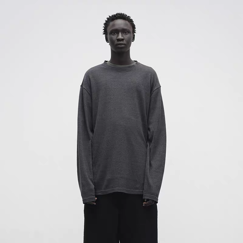 ATTEMPT 25AW 图形贴布长袖T恤 老虎上上山 买手店 - 图0