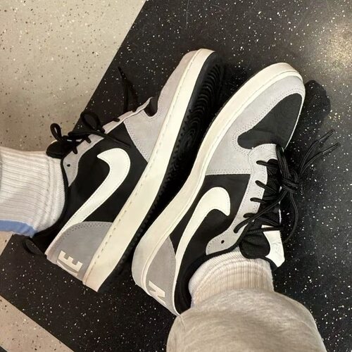 NIKE/耐克黑灰板鞋男轻便百搭休闲鞋844881-005 龙口仓 - 图3