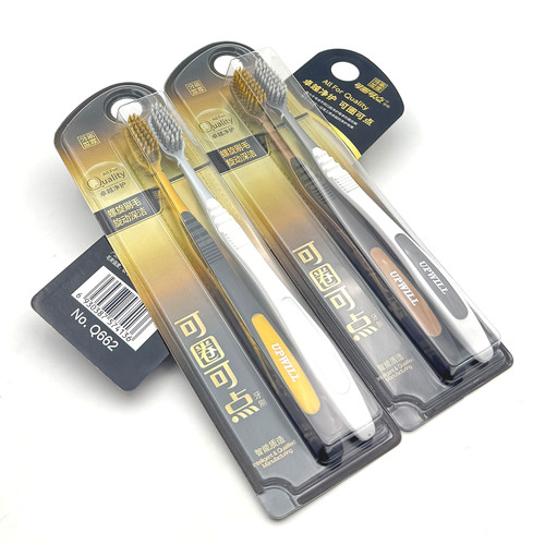 可圈可点Q662软毛牙刷螺旋毛情侣家用护龈成人家庭装牙刷小头 - 图2