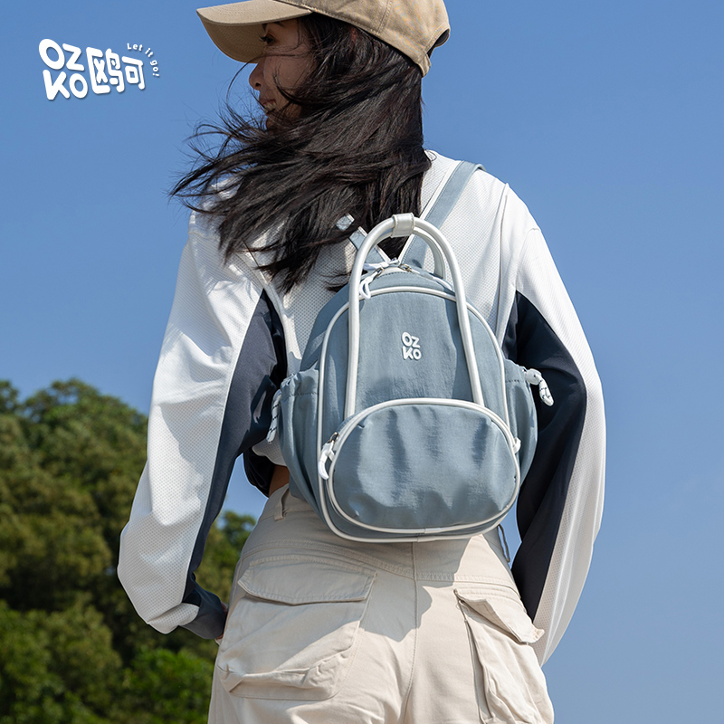 ozko鸥可登山背包女骑行运动户外徒步小型轻便迷你书包旅行双肩包