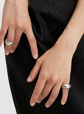 ins潮风小众设计链条情侣尾戒