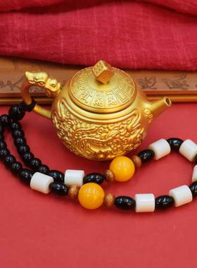 浮雕龙凤把把壶转转迷你小茶壶打