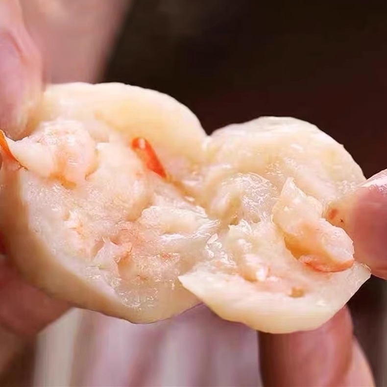 潮汕虾丸新鲜正宗手打虾球冷冻半成品商用新鲜火锅食材无添加剂 - 图2