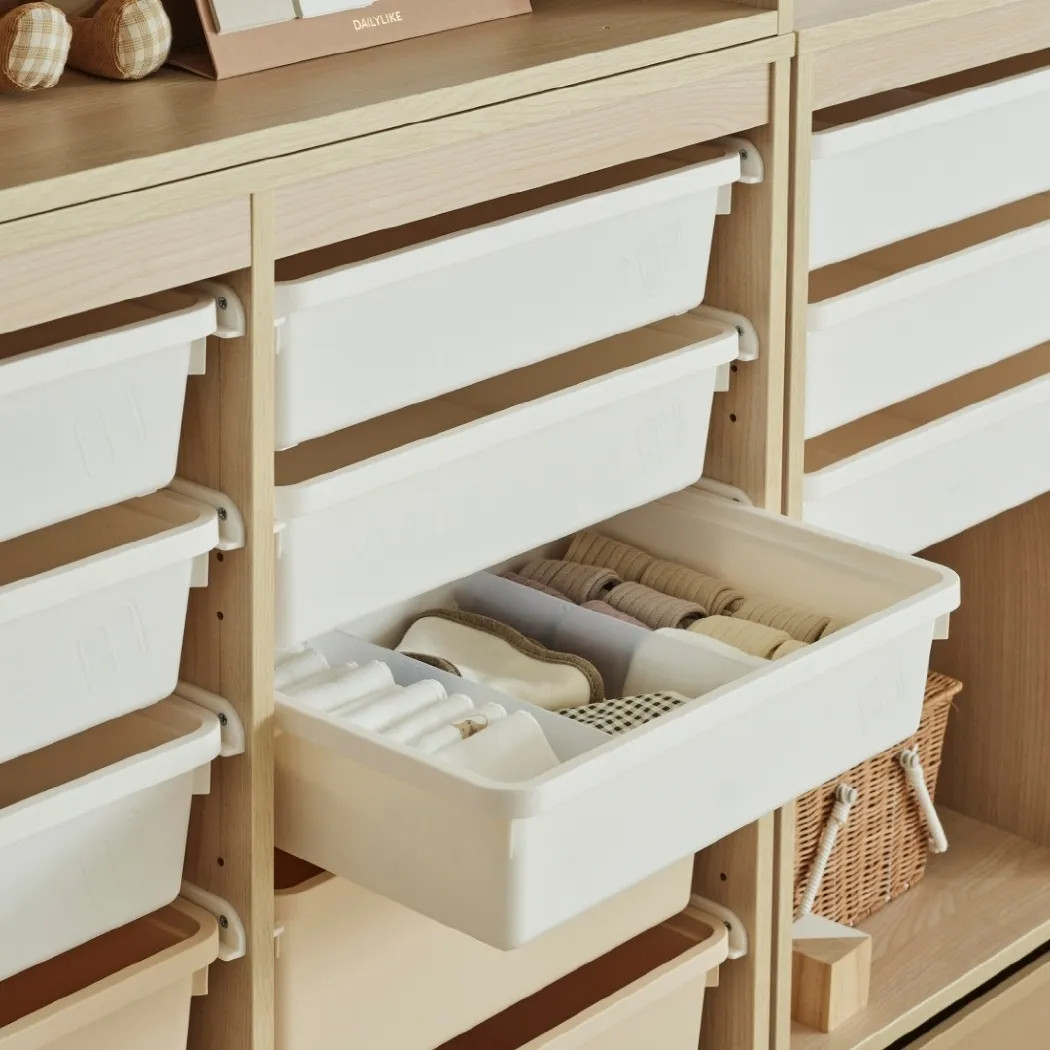 hanssem汉森儿童玩具收纳柜实木单列斗柜多层抽屉柜宝宝储物箱,淘宝优惠券,粉丝福利购,淘宝优惠卷