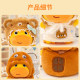 ແທ້ຈິງ Capybara Lulu 10cm doll doll doll pendant keychain headgear hat accessories gift birthday for women
