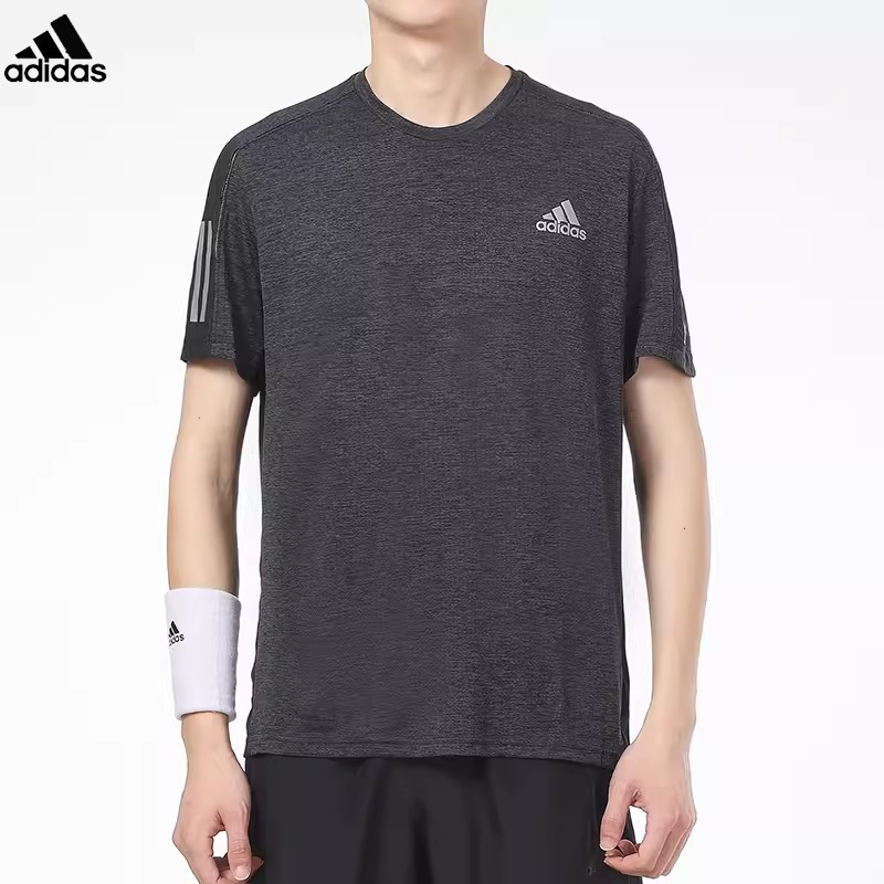 Adidas阿迪达斯 OWN THE RUN TEE夏季男子运动速干短袖t恤 GK6059