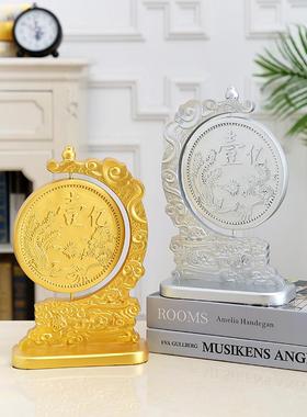 客厅旺宅摆件高级感小众创意赚一个亿树脂摆件家居客厅办公室酒柜