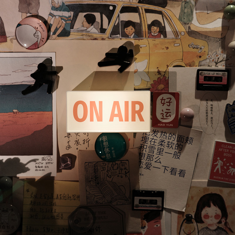 OnAir灯牌摆件发光冰箱贴桌面氛围感装饰品微缩灯箱ins风气氛灯,淘宝优惠券,粉丝福利购,淘宝优惠卷
