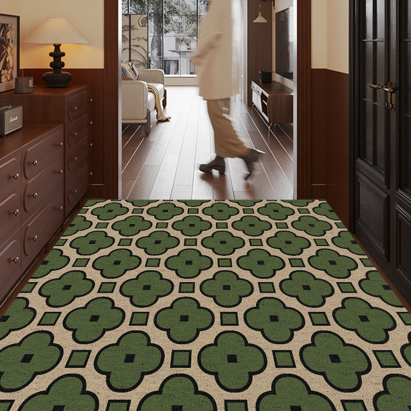 丝圈地垫入户门垫中古风大门口地毯进门家用门前门外玄关脚垫耐脏,淘宝优惠券,粉丝福利购,淘宝优惠卷