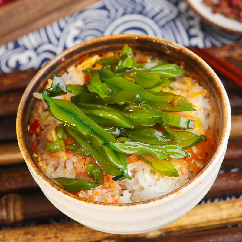 裙带菜梗段海带香辣梗片海白菜新鲜即食下饭菜拌饭拌面400g - 图2