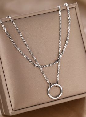 Stainless Steel Necklaces Trending Products Circle Pendant