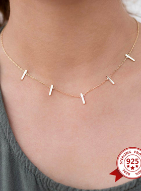 European and American Women 925 Sterling Silver Choker