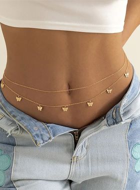 Fashion Sweet Waist Chain Simple Sexy Creative Beaded Thin