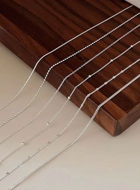 925 Sterling Silver Multiple Options Necklace Simple