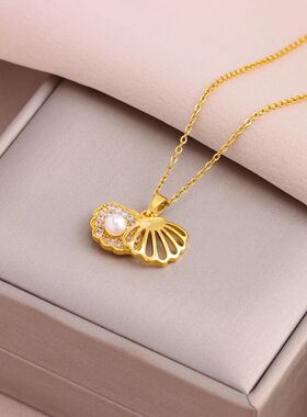 NewTrendy 18K Gold Plated Pendant Necklaces For Women Female