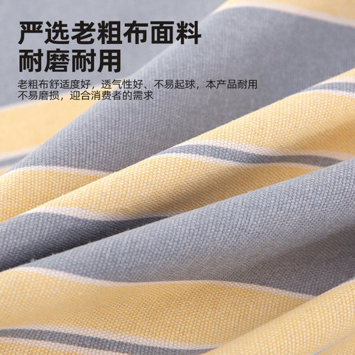 加厚老粗布原棉床单单件新款炕单亚麻学生宿舍三件套单双人被单 - 图0