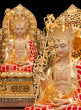 台湾纯铜鎏金【娑婆三圣】