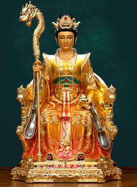 台湾纯铜鎏金玉皇大帝王母娘娘