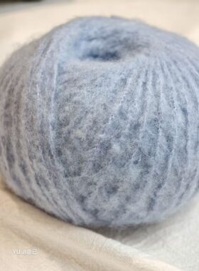 YU JI · 沁心-可贴身6%羊绒72%羊毛拉绒雾感定染高端50g/团