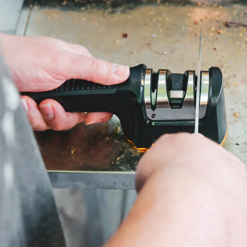 博克进口合作WorkSharp手动磨石磨刀器家用厨房快速磨刀菜刀专用 - 图1