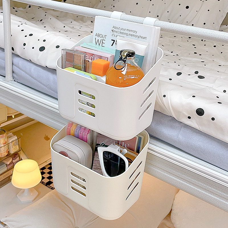 大学宿舍上铺神器床边挂篮床头置物架学生床上必备好物挂式收纳盒 - 图1