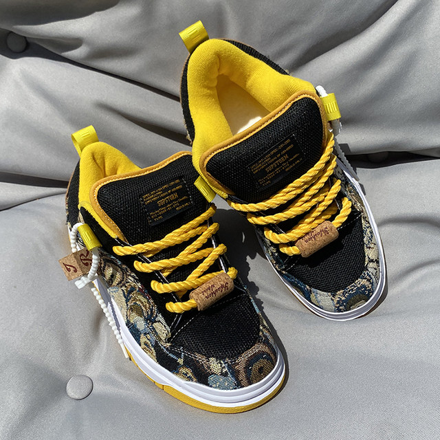 Black low top loafers couple sneakers