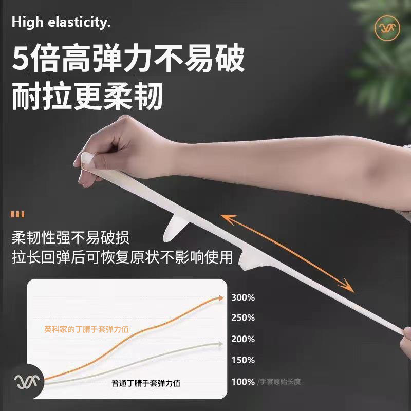 英科医用一次性丁腈手套女检查手套 英科医疗海瑞斯医用手套