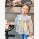 Baby spring doll shirt new floral princess outer wear fashion shirt spring and autumn children's doll collar long-sleeved shirt