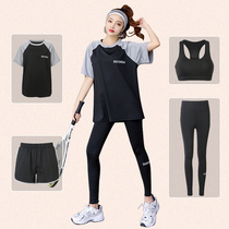 Summer Sports Suit Fitness Room Morning Running Professional Running Big Code Speed Dry Clothes Yoga Service Women Loose Fitness