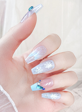 LorrieGel美甲贴纸冬季雪花雪球