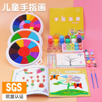 Child Hand Finger Painting Paint Nursery Color Nursery Color Printed Clay Baby Graffiti Print tool Non-toxic Palm Dot Painting