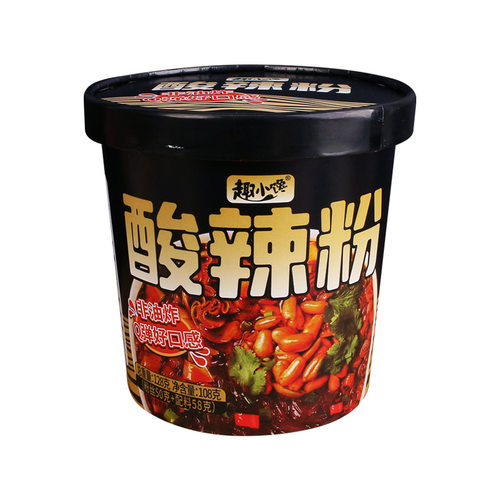 网红酸辣粉桶装细粉丝非油炸重庆正宗泡面方便面整箱速食粉丝米线 - 图3