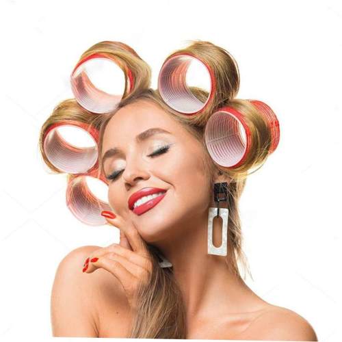Hair Rollers Self Grip Hook Hair Curlers Heatless Hair Rolle - 图1