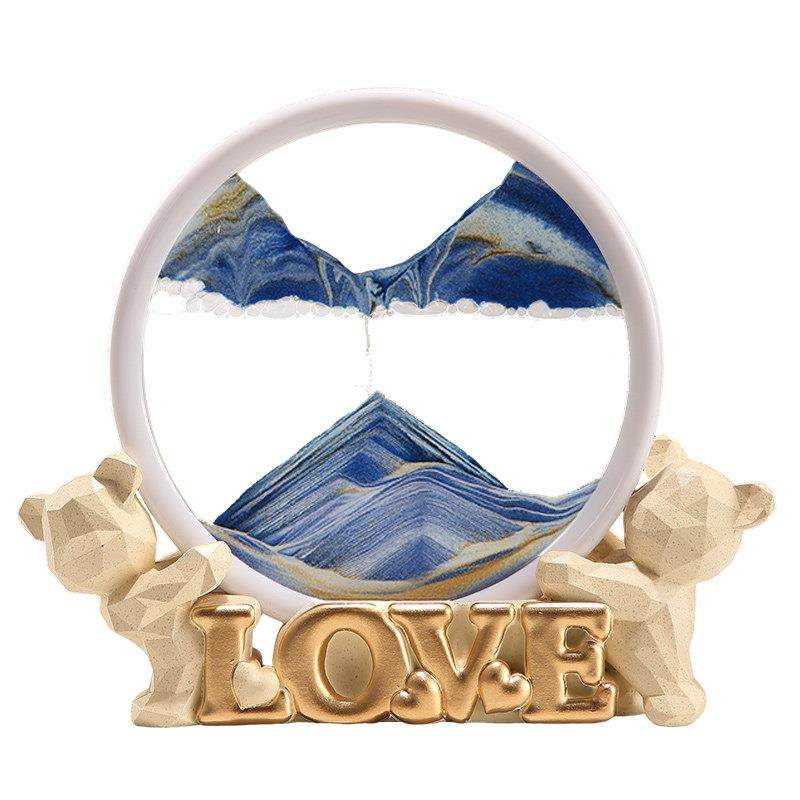 流沙画摆件love轻奢客厅创意沙漏电视柜装饰品婚庆送新人结婚礼物,淘宝优惠券,粉丝福利购,淘宝优惠卷