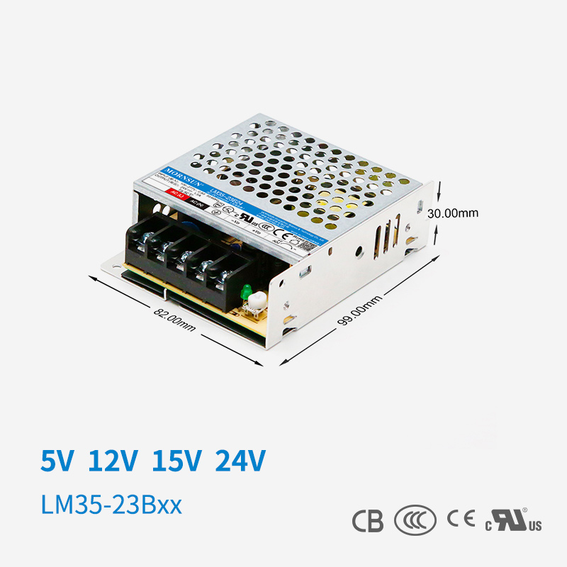 LM35-23B05/12/15/24V金升阳机壳开关电源85-305VAC输入变压器LRS - 图1